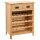 vidaXL Weinschrank 72x32x90 cm Massivholz Eiche