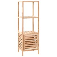 vidaXL Badezimmerschrank Nussbaumholz Massiv 39,5 x 35,5...