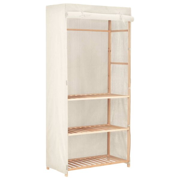 vidaXL Kleiderschrank mit 3 Ebenen 79 x 40 x 170 cm