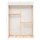 vidaXL Kleiderschrank mit 3 Ebenen 110 x 40 x 170 cm