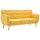 WOWONA 3-Sitzer-Sofa Stoffbezug 172x70x82 cm Gelb