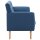 vidaXL 3-Sitzer-Sofa Stoff 172x70x82 cm Blau