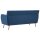 vidaXL 3-Sitzer-Sofa Stoff 172x70x82 cm Blau