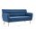 vidaXL 3-Sitzer-Sofa Stoff 172x70x82 cm Blau