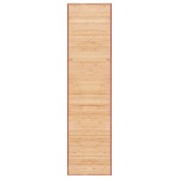 vidaXL Teppich Bambus 80×300 cm Braun