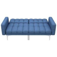 vidaXL Schlafsofa Blau Stoff