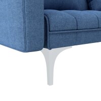 vidaXL Schlafsofa Blau Stoff