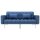 vidaXL Schlafsofa Blau Stoff