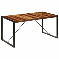 vidaXL Esstisch 160 x 80 x 75 cm Massivholz