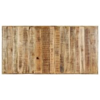 vidaXL Esstisch 160 x 80 x 75 cm Raues Mangoholz Massiv