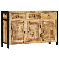 vidaXL Sideboard 120 x 35 x 76 cm Massivholz Mango