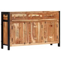 vidaXL Sideboard 120x35x75 cm Akazie Massivholz