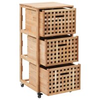 vidaXL Badezimmerschrank 41×41×91 cm Walnuss...