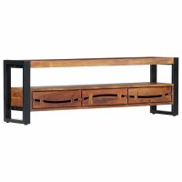 vidaXL TV-Schrank 140x30x45 cm Massivholz Akazie