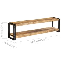 vidaXL TV-Schrank 150 x 30 x 40 cm Mango-Massivholz