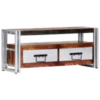 vidaXL TV-Schrank 90x30x40 cm Altholz Massiv