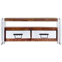 vidaXL TV-Schrank 90x30x40 cm Altholz Massiv