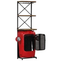 vidaXL Traktor-Weinschrank 49x31x172 cm Mango Massivholz