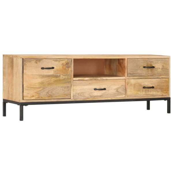 vidaXL TV-Schrank 130 x 30 x 45 cm Mango-Massivholz