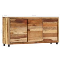 vidaXL Beistellschrank 160x38x79 cm Altholz Massiv