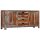 vidaXL Sideboard Grau 160 x 40 x 75 cm Massivholz