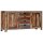 vidaXL Sideboard Grau 160 x 40 x 75 cm Massivholz