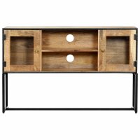 vidaXL TV-Schrank 120x30x75 cm Altholz Massiv