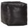 WOWONA Pouf Schwarz 40 x 40 x 40 cm Echtes Ziegenleder