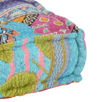 vidaXL Pouf Patchwork Stoff