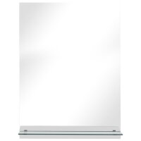 vidaXL Wandspiegel mit Regal 30×50 cm Hartglas