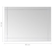 vidaXL Wandspiegel 60x40 cm Glas