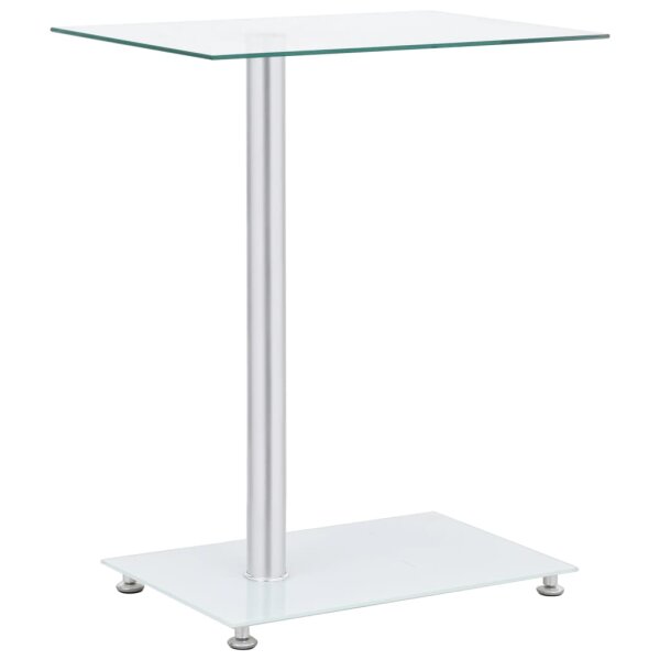 vidaXL Beistelltisch U-Form Transparent 45x30x58 cm Hartglas