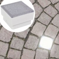 vidaXL LED Bodeneinbaustrahler Au&szlig;en 6 Stk. 100x100x68 mm