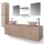 vidaXL 11-tlg. Badmöbel-Set mit Waschbecken und Wasserhahn Beige
