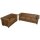 vidaXL Chesterfield-Sofas 2-Sitzer und 3-Sitzer Braun