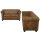 vidaXL Chesterfield-Sofas 2-Sitzer und 3-Sitzer Braun