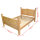 vidaXL Bett mit Matratze Mexikanische Kiefer Corona-Stil 160 x 200 cm