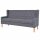 vidaXL 2-tlg. Sofa-Set Stoff Grau