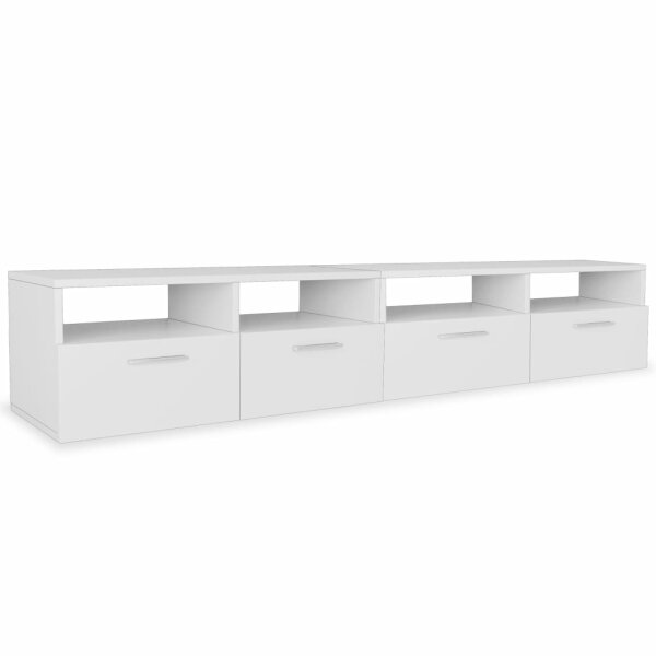 vidaXL 2 Stk. TV-Schr&auml;nke Holzwerkstoff 95x35x36 cm Wei&szlig;