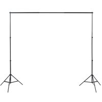 vidaXL Fotostudio Set 3 Baumwolle-Hintergr&uuml;nde Rahmen verstellbar 3x5m