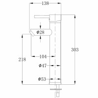 vidaXL Bad-Wasserhahn Mischbatterie 2 Stk. Chrom