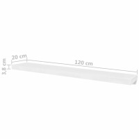 vidaXL Wandregale 4 Stk. Wei&szlig; 120 cm