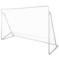 vidaXL Fu&szlig;ball-Tornetze 2 St&uuml;ck 240 x 90 x 150 cm Stahl