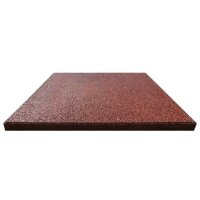 vidaXL Fallschutzfliesen 18 Stk. Gummi 50 x 50 x 3 cm Rot