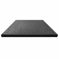 vidaXL Fallschutzfliesen 18 Stk. Gummi 50 x 50 x 3 cm Schwarz