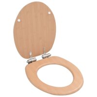 vidaXL Toilettensitze 2 Stk. mit Soft-Close-Deckel MDF...