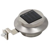 vidaXL Solar-Außenleuchten 12 Stk. LED Rund 12 cm Weiß