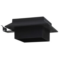 vidaXL Solar-Au&szlig;enleuchten 12 Stk. LED Quadratisch 12 cm Schwarz