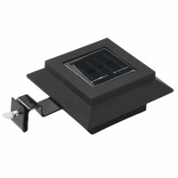 vidaXL Solar-Au&szlig;enleuchten 12 Stk. LED Quadratisch 12 cm Schwarz