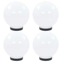 vidaXL LED-Gartenleuchten 4 Stk. Kugelförmig 20 cm PMMA